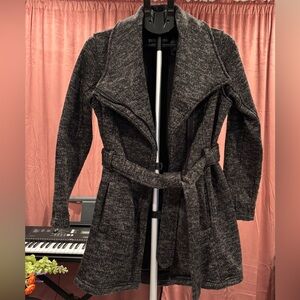 Steve Madden Charcoal Women's Belted Trench Coat